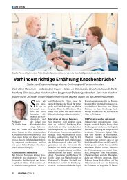 Verhindert richtige Ernährung Knochenbrüche? - Marienhospital ...