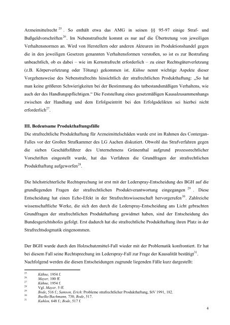 Grundfragen der strafrechtlichen Produkthaftung (insbesondere ...