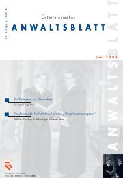 Anwaltsblatt 2005/06 - Österreichischer Rechtsanwaltskammertag