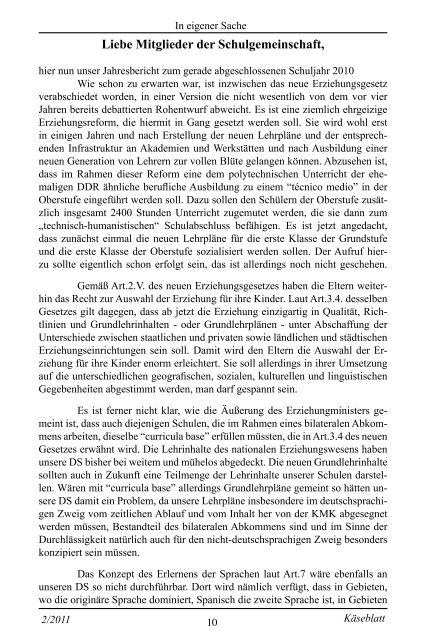 II - CCA Monatsblatt