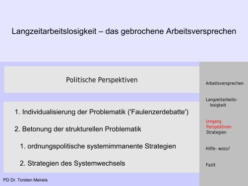 Langzeitarbeitslosigkeit – das gebrochene Arbeitsversprechen