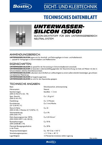 TECHNISCHES DATENBLATT - Bostik