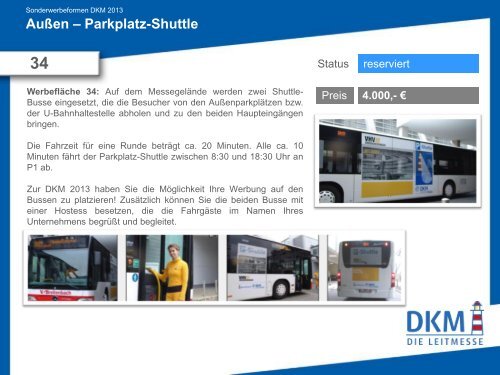 Sonderwerbeformen auf der DKM 2013