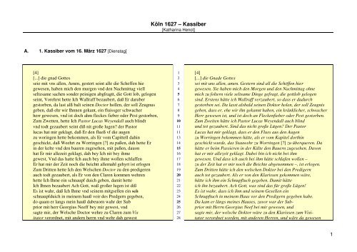 Köln 1627 – Kassiber - Historicum.net
