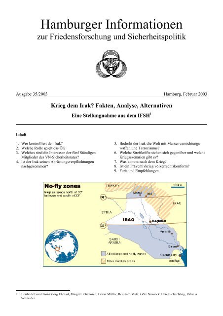 IFSH zum Irak - Institut für Physik