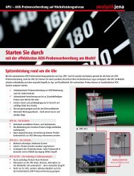 Flyer APU 28S - Analytik Jena AG