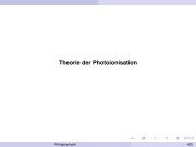 Theorie der Photoionisation