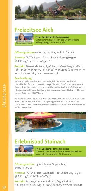 Schladming-Dachstein Sommercard Buch 2013 - Ramsau am ...
