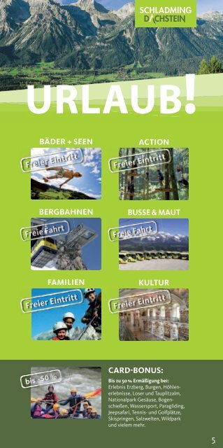 Schladming-Dachstein Sommercard Buch 2013 - Ramsau am ...