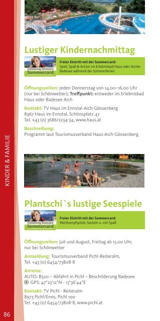 Schladming-Dachstein Sommercard Buch 2013 - Ramsau am ...