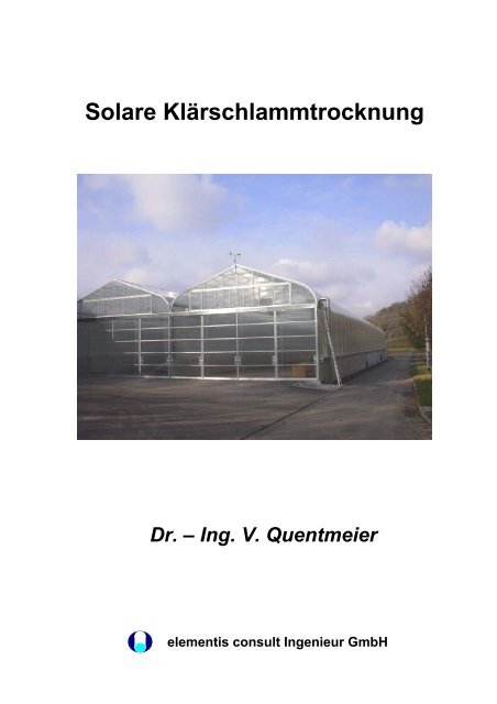 Solare Klärschlammtrocknung pdf (533 kb) - EVS Entsorgungsverband Saar