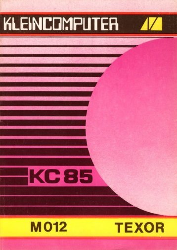 Handbuch des M012 - als PDF download - KC-Club