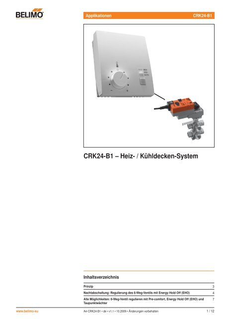 CRK24-B1 – Heiz- / Kühldecken-System - Belimo