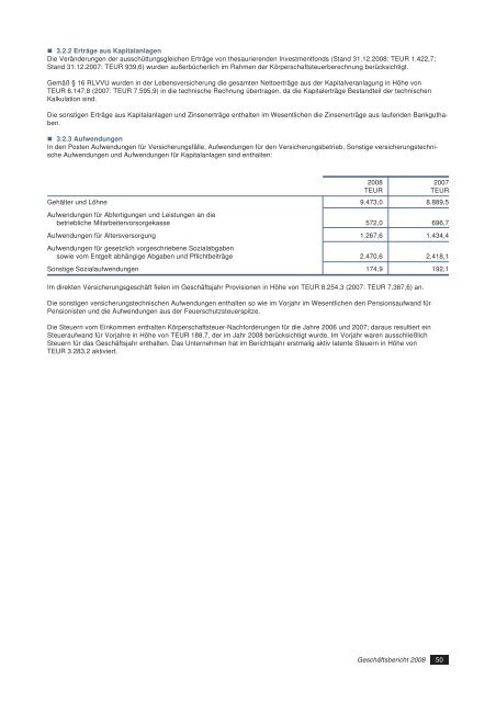 Geschäftsbericht 2008 Vorarlberger Landes-Versicherung