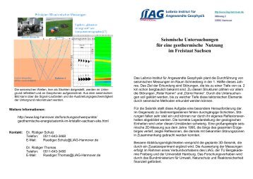 seismischen Messungen im Raum Schneeberg (PDF, 2.7 MB) - LIAG