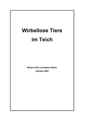 Wirbellose Tiere im Teich Internetversion1