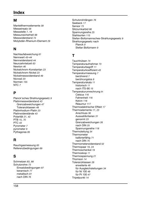 elektrische Temperaturmessung