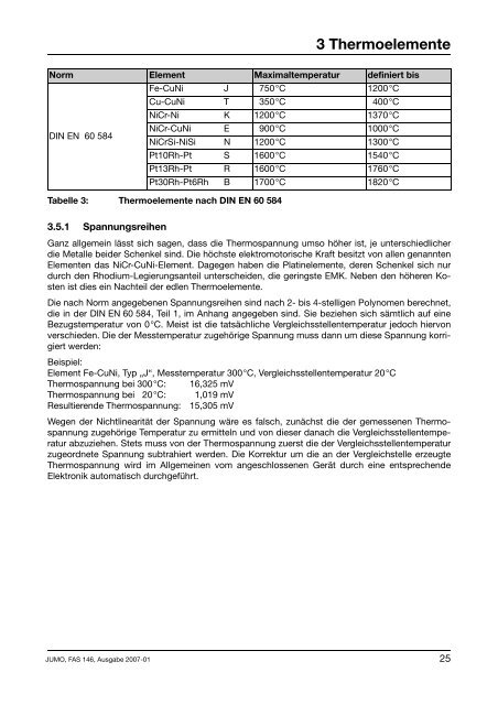 elektrische Temperaturmessung