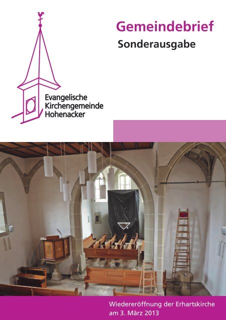 Gemeindebrief - Evangelische Kirchengemeinde Hohenacker