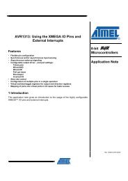 AVR1313: Using the XMEGA IO Pins and ... - Atmel Corporation