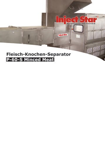 Fleisch-Knochen-Separator P-60-S Minced Meat