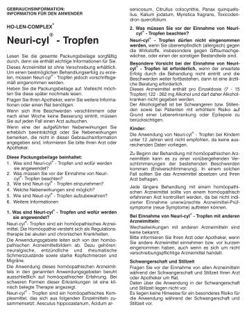 Neuri-cyl® - Tropfen - Pharma Liebermann