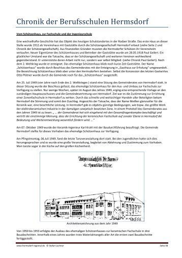 Chronik der Berufsschulen Hermsdorf