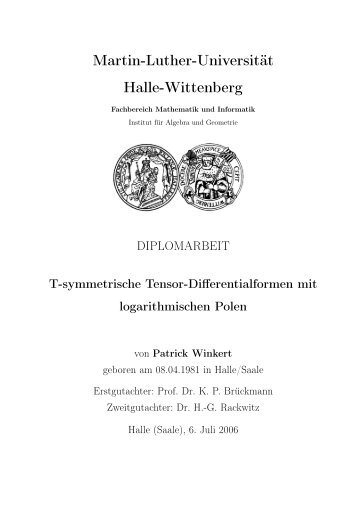 Martin-Luther-Universität Halle-Wittenberg - Patrick Winkert