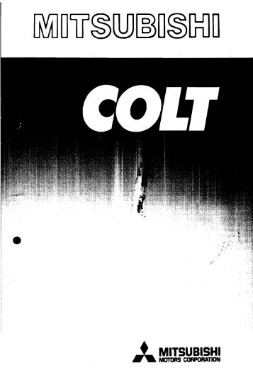 Colt - 1979 - Werkstatt-Anleitung Karosserie.pdf - Mitsubishi Sigma ...