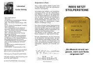 Stolpersteine _Flyer - Stadt Rees