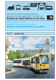 IGBT-Gleichstromsteller-Antriebsausrüstung für Stadtbahn ...