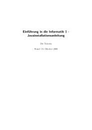 Aufgabenkatalog - Einfuehrung in die Informatik 1 - Index of