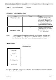 1. Objektives und subjektives Recht Recht Wesen ... - RMoser.ch