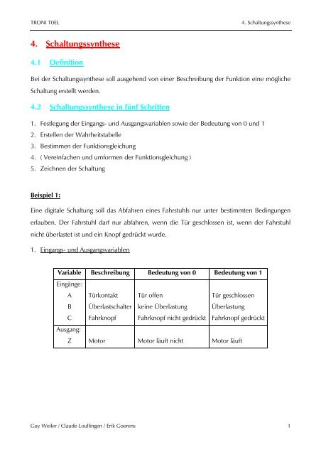 TRONI T0EL LOUCL 04 Schaltungssynthese.pdf - Claude Loullingen