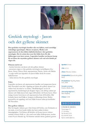 1238 Grekisk mytologi - Jason och det gyllene skinnet.pmd - SLI.se