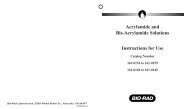 Acrylamide and Bis-Acrylamide Solutions Instructions for ... - Bio-Rad