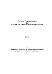 Brühler Empfehlungen zur Reform der Unternehmensbesteuerung