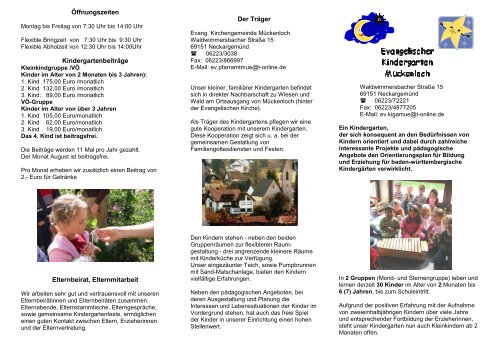 Flyer Kindergarten - Ev-kirche-mueckenloch