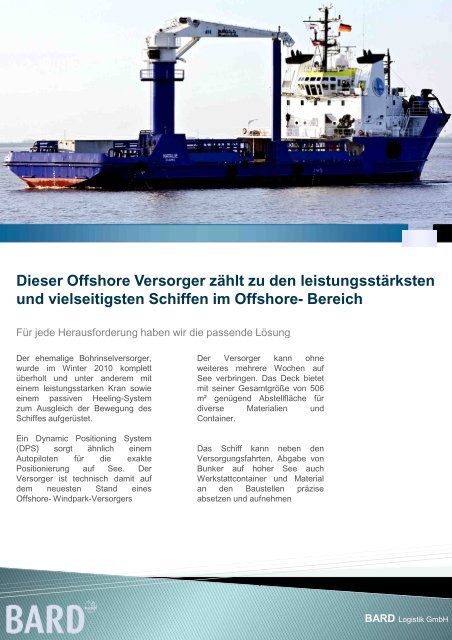 Datenblatt "Natalia Bekker" - Bard Engineering GmbH