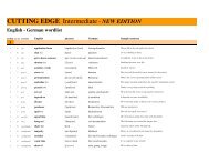 English-German Wordlist