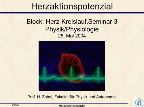 Seminar1 Herzaktionspotential/Arbeitsdiagramm Grundformen ...