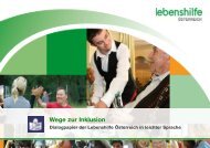 Wege zur Inklusion - Leichte Sprache - Lebenshilfe Wien