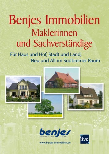 Maklerinnen und Sachverständige - Benjes Immobilien GmbH