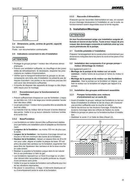 Betriebsanleitung Operating Instructions Instructions de ... - Andritz