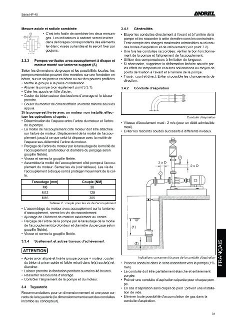 Betriebsanleitung Operating Instructions Instructions de ... - Andritz