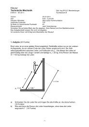 Klausur Technische Mechanik - Home.hs-karlsruhe.de