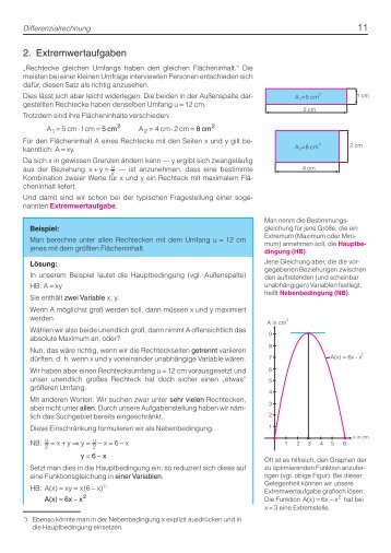11 2. Extremwertaufgaben - arthur