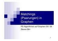 Matchings (Paarungen) in Graphen3