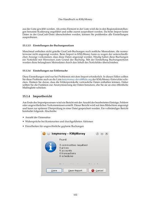 Das Handbuch zu KMyMoney - KDE Documentation