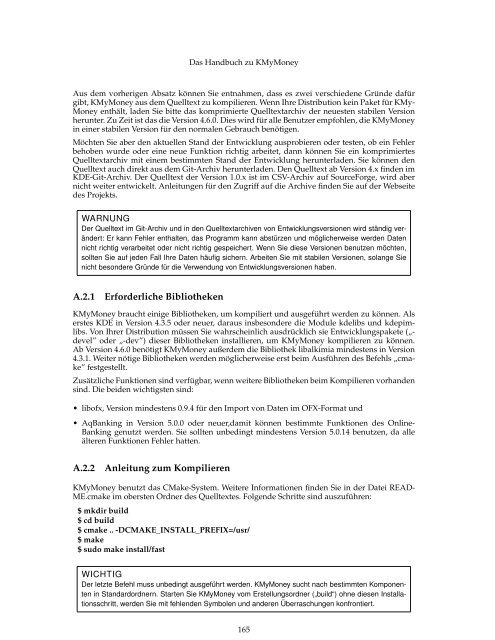 Das Handbuch zu KMyMoney - KDE Documentation